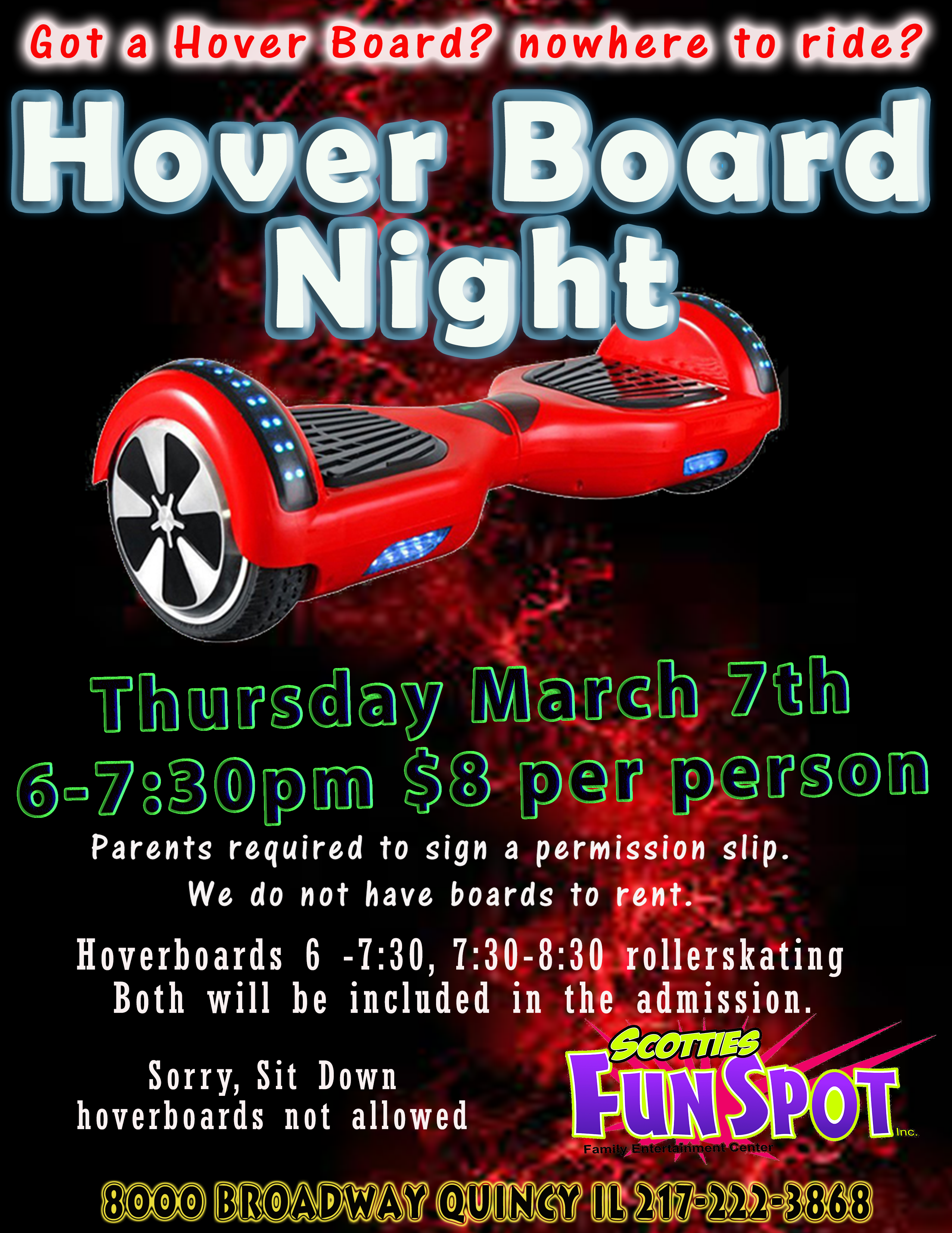 hover board night